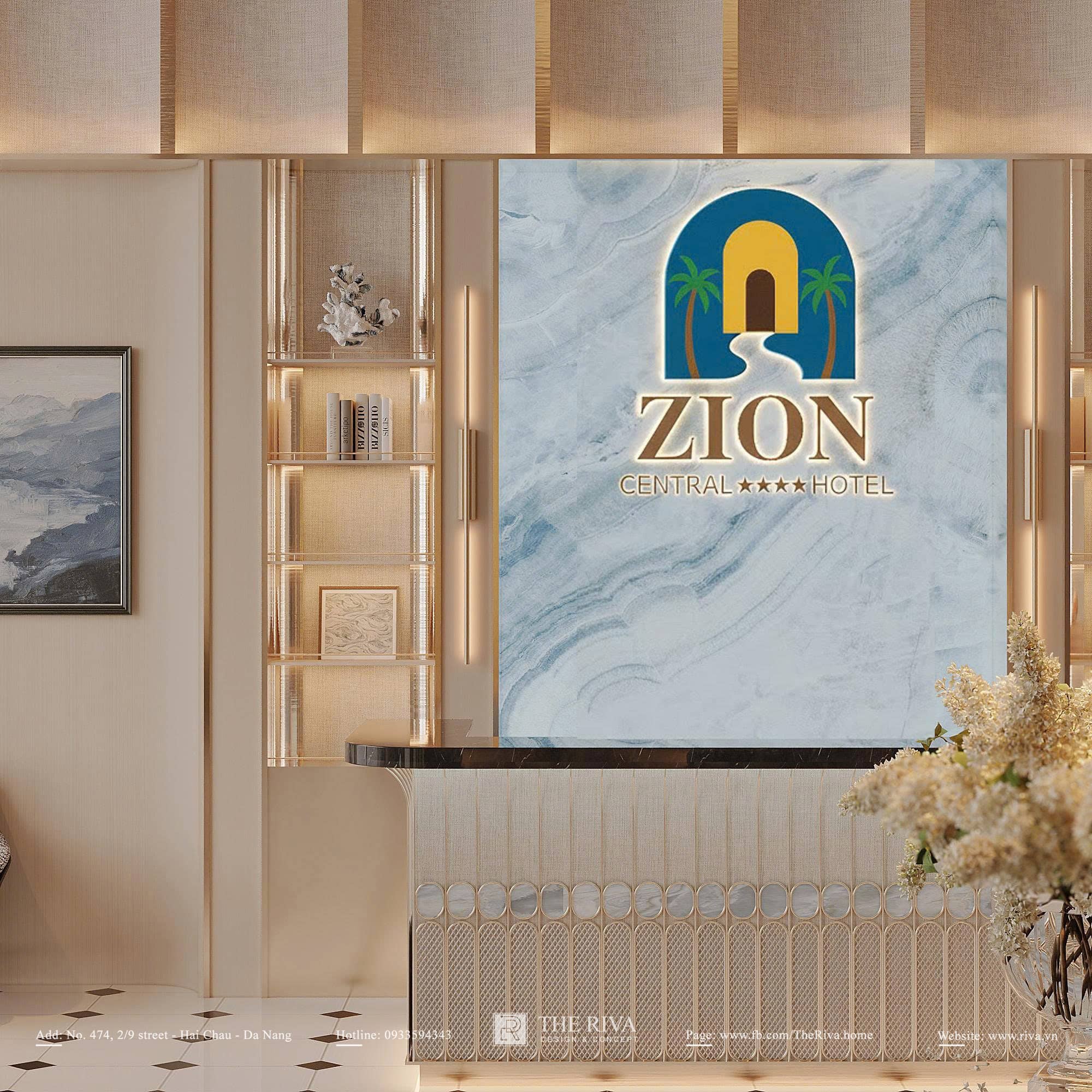 Thiết kế nội thất khách sạn hiện đại Zion Luxe Hotel