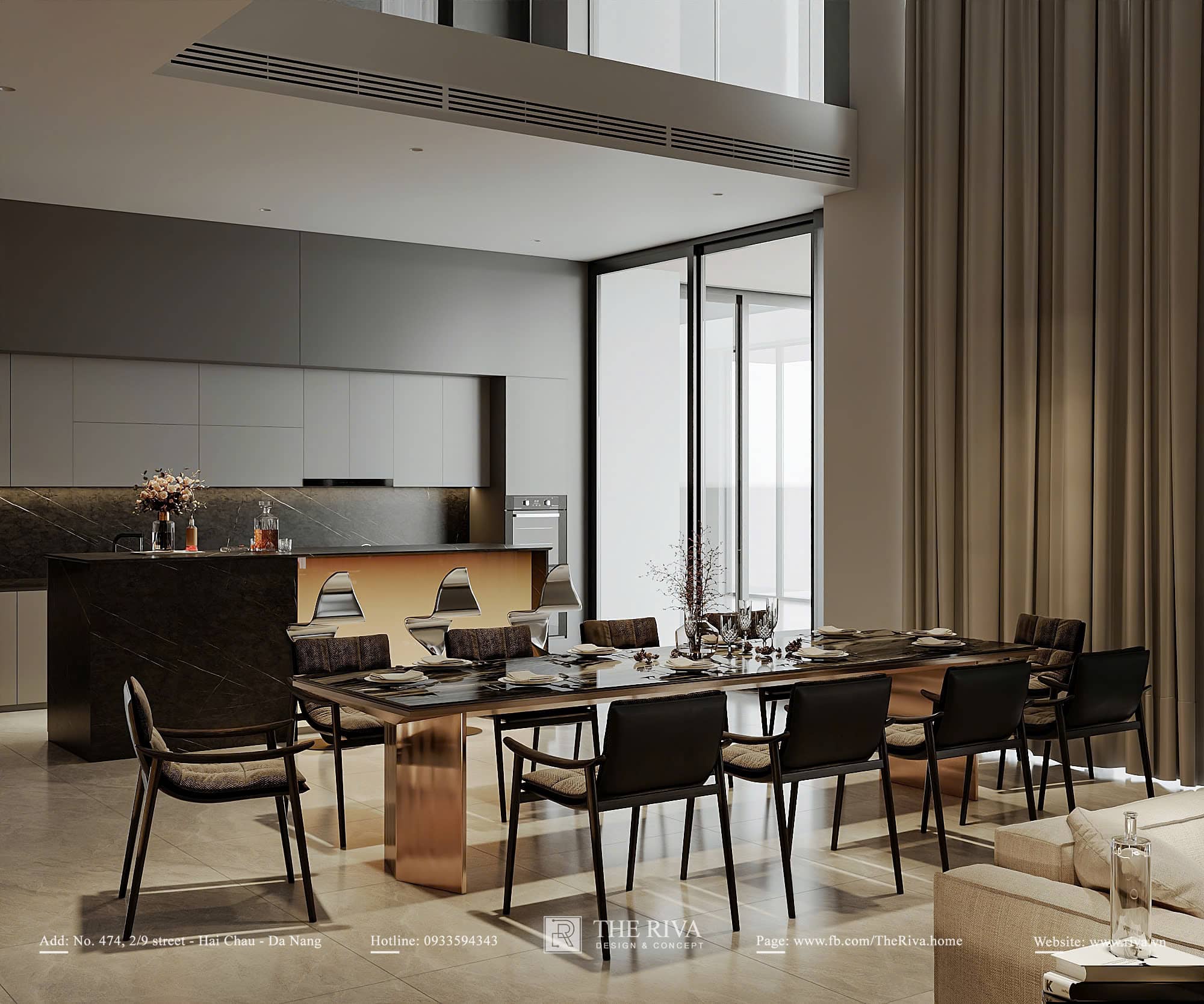 Thiết kế nội thất biệt thự Hiện đại Lou Villa
