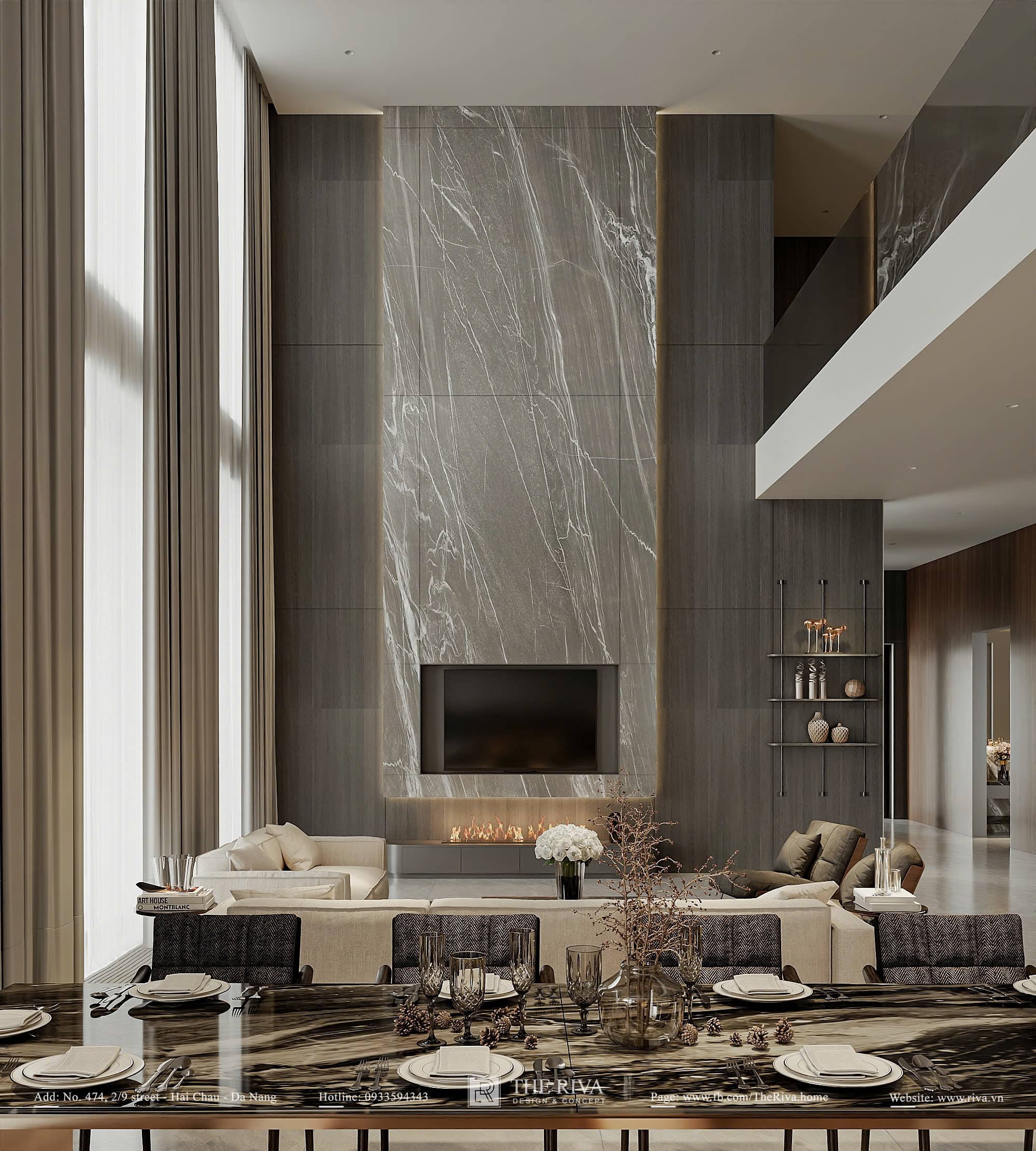 Thiết kế nội thất biệt thự Hiện đại Lou Villa
