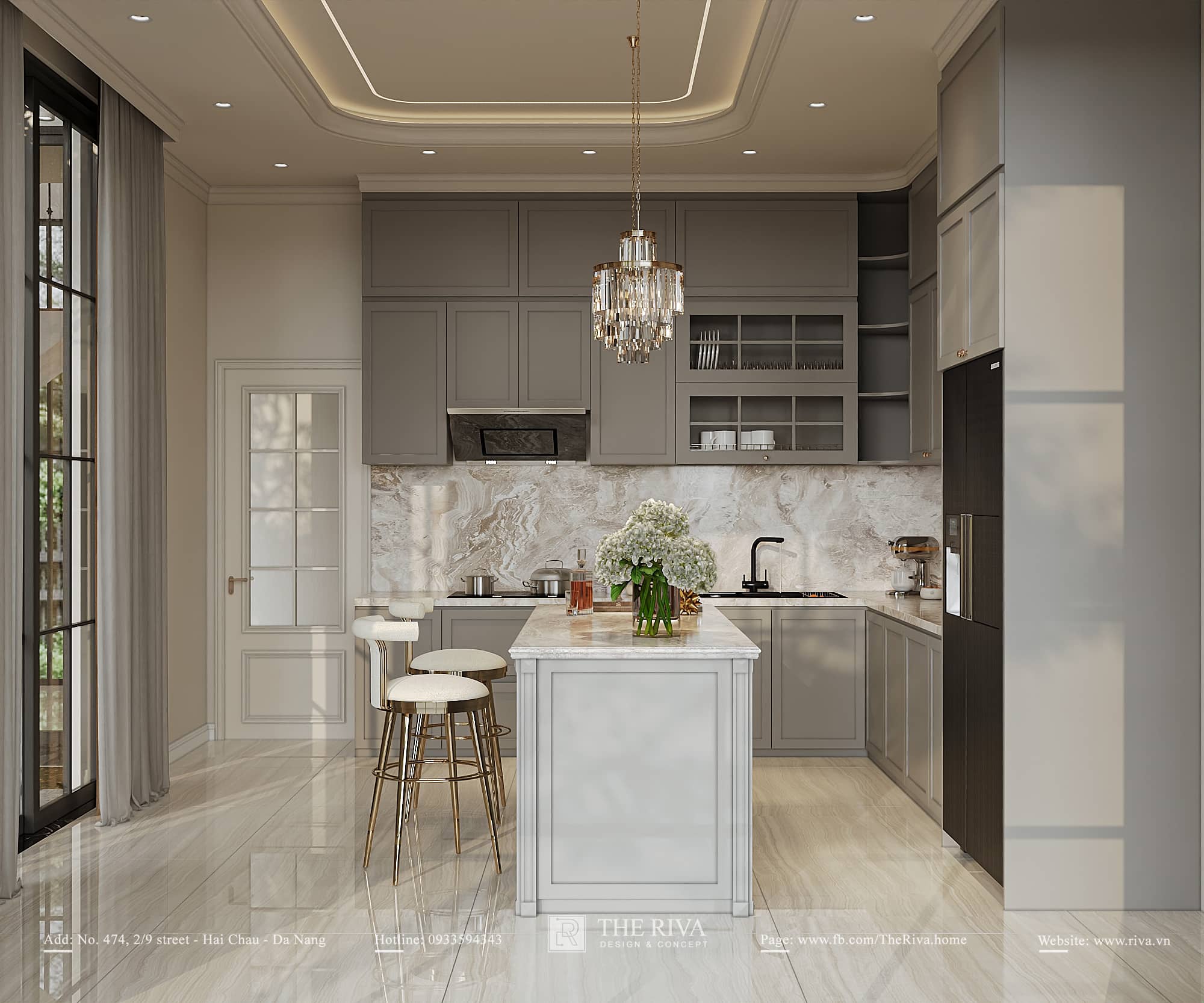 Thiết kế nội thất nhà phố Tân cổ điển Alis Home