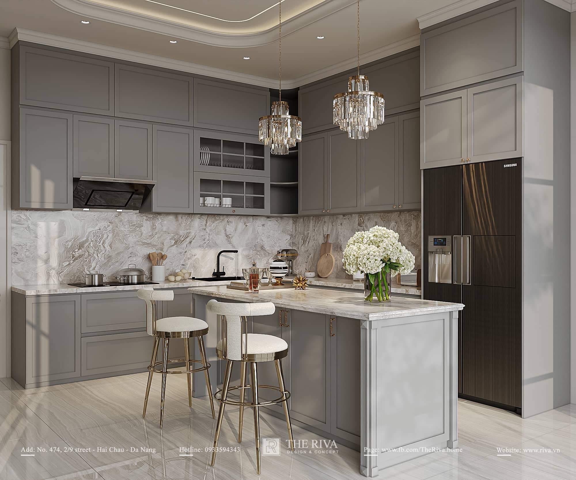Thiết kế nội thất nhà phố Tân cổ điển Alis Home