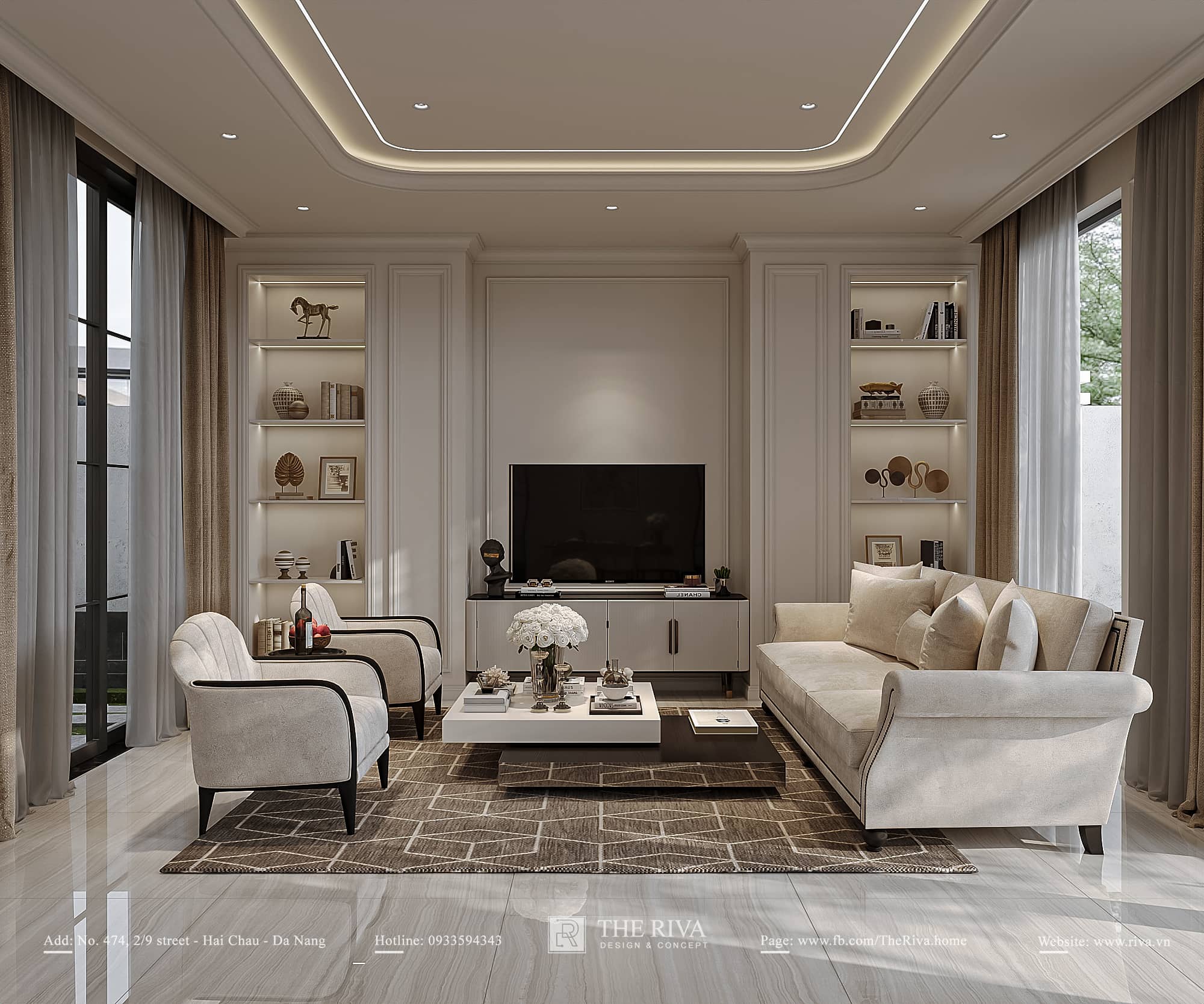 Thiết kế nội thất nhà phố Tân cổ điển Alis Home