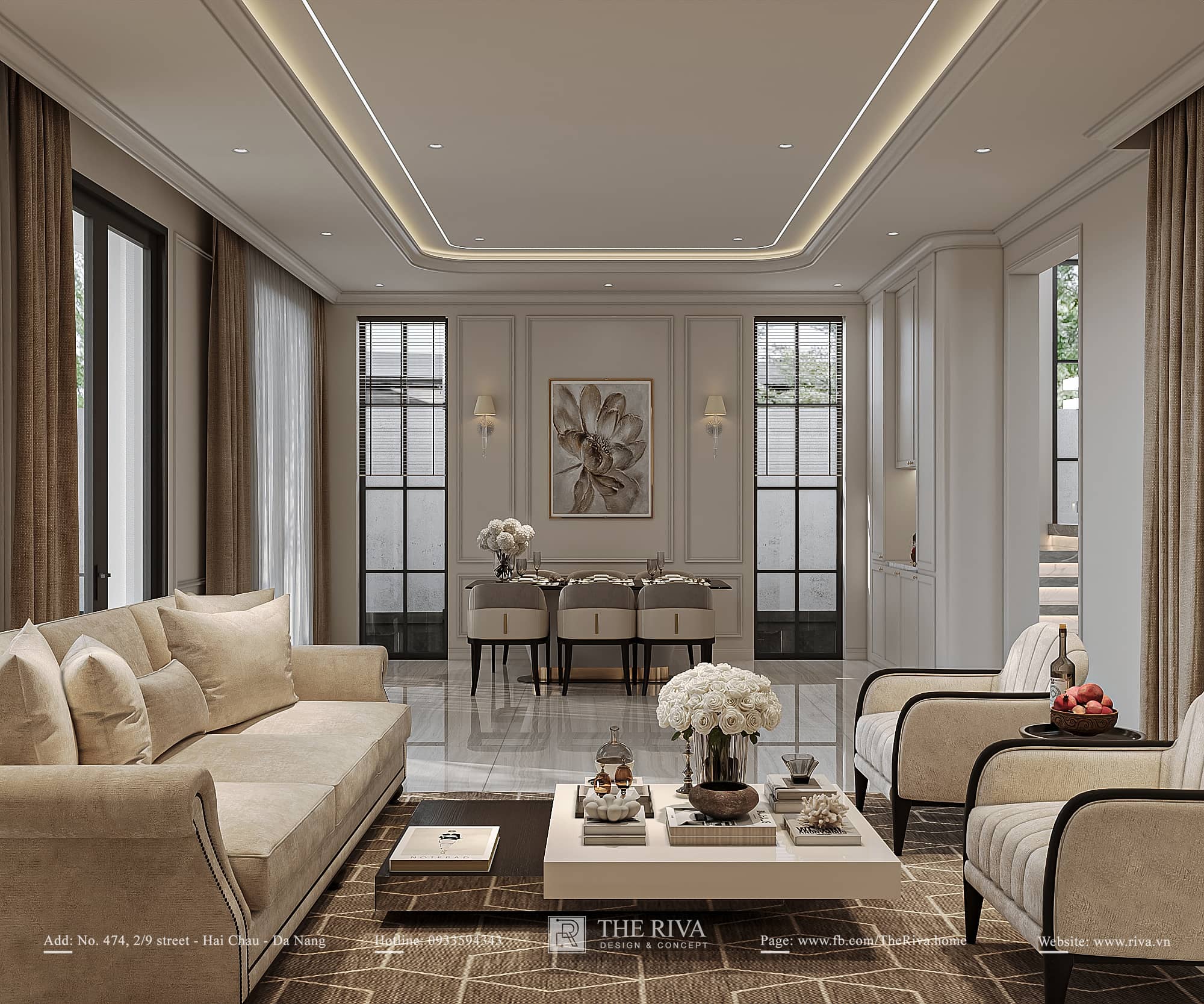 Thiết kế nội thất nhà phố Tân cổ điển Alis Home
