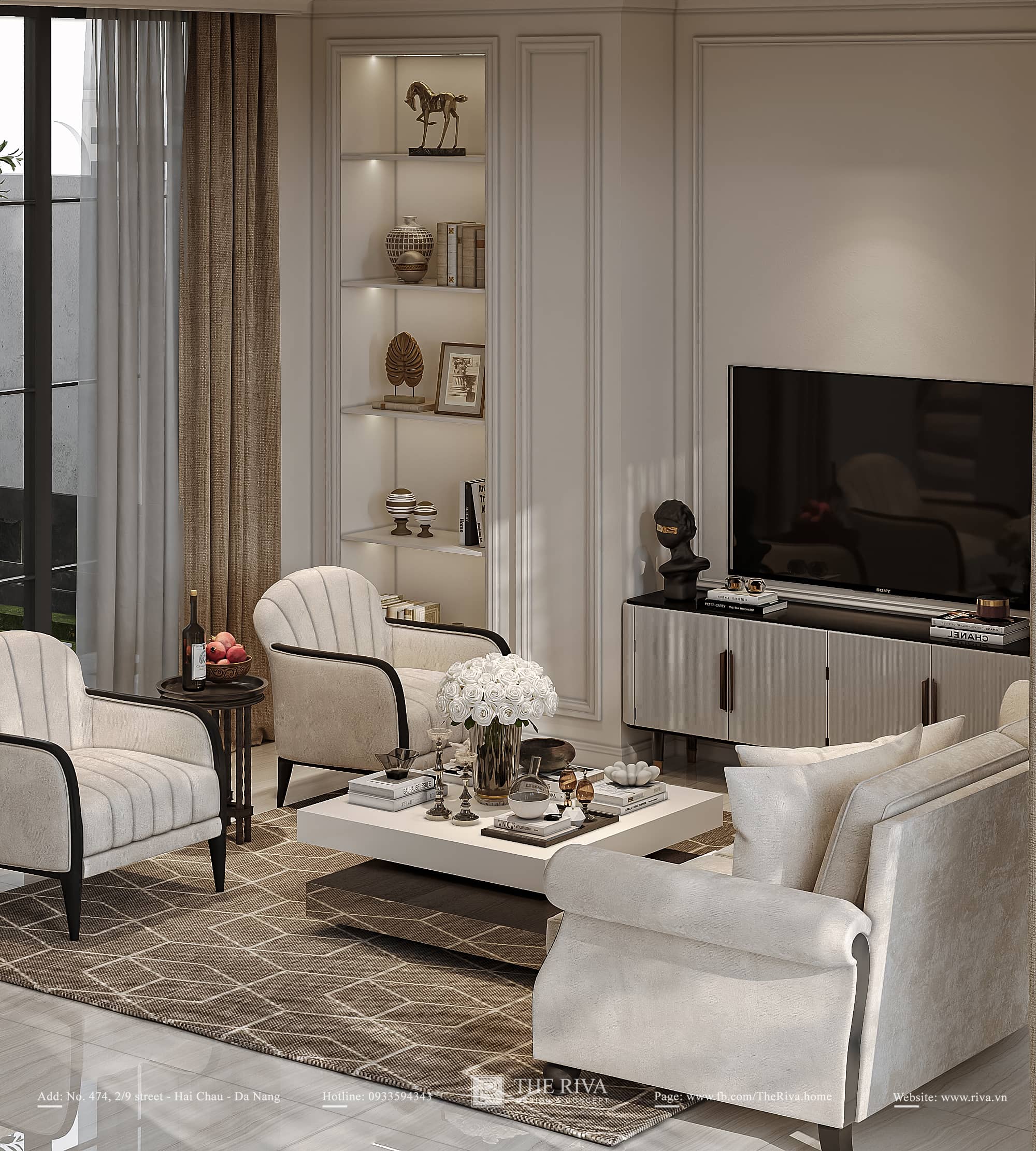 Thiết kế nội thất nhà phố Tân cổ điển Alis Home