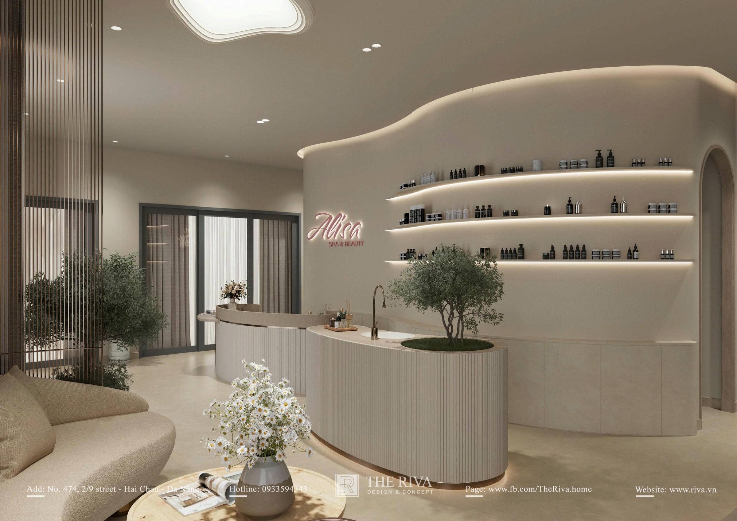 Thiết kế nội thất Alisa Spa & Beauty cao cấp tại Đà Nẵng