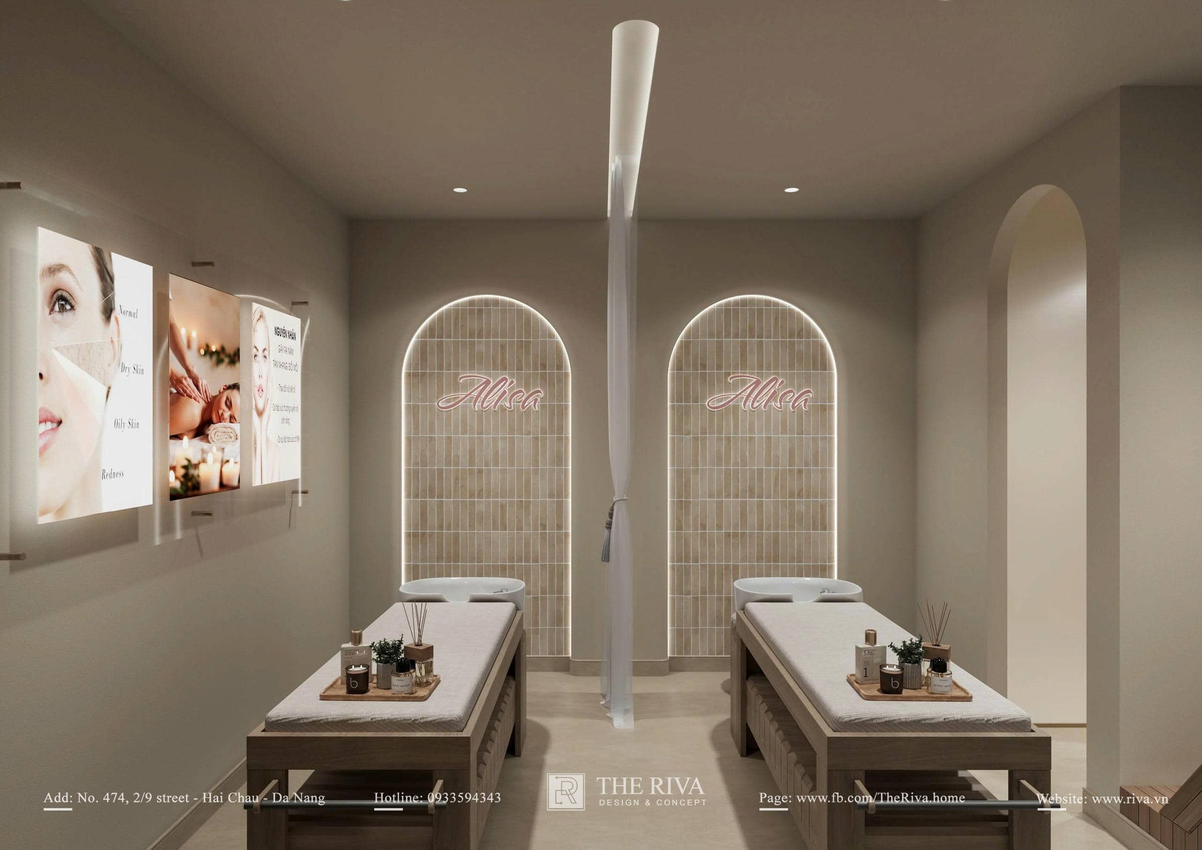 Thiết kế nội thất Alisa Spa & Beauty cao cấp tại Đà Nẵng