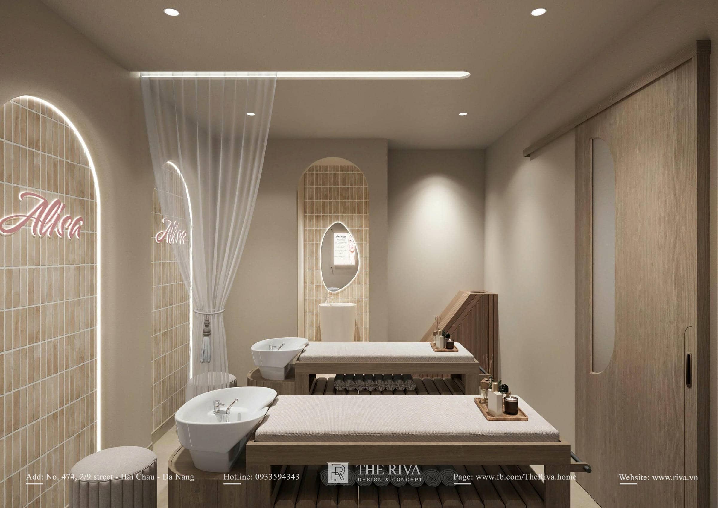 Thiết kế nội thất Alisa Spa & Beauty cao cấp tại Đà Nẵng