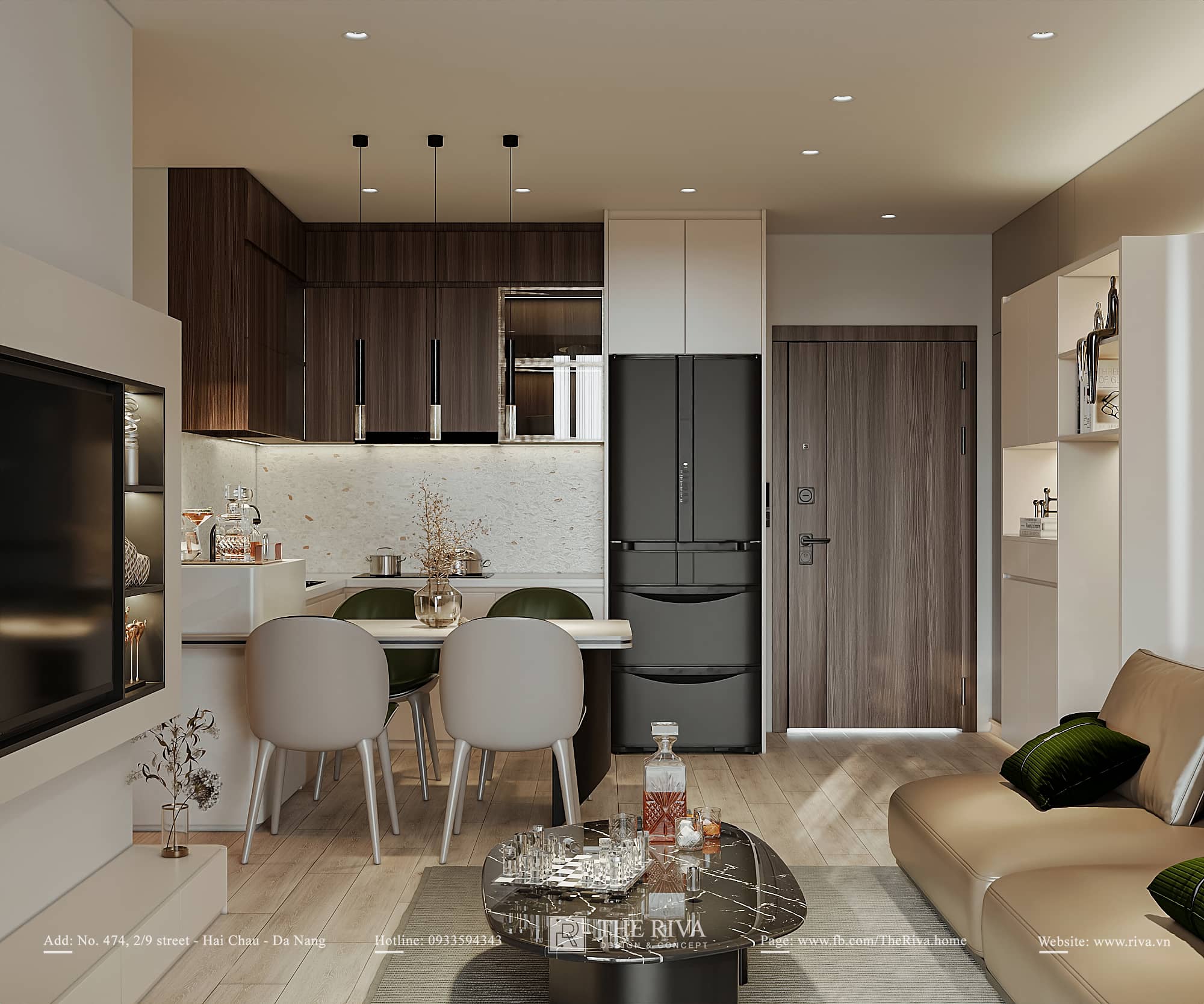 Thiết kế nội thất căn hộ Hiện đại PANORAMA HOME