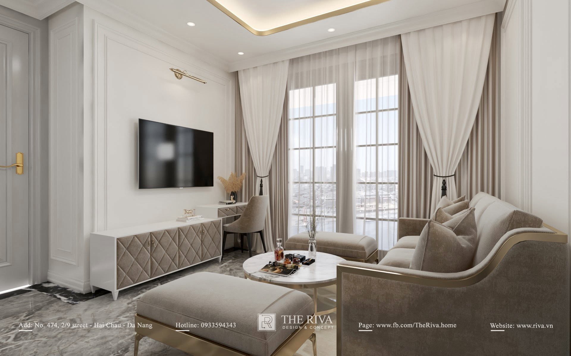 Thiết kế nội thất biệt thự Tân cổ điển D'Villa