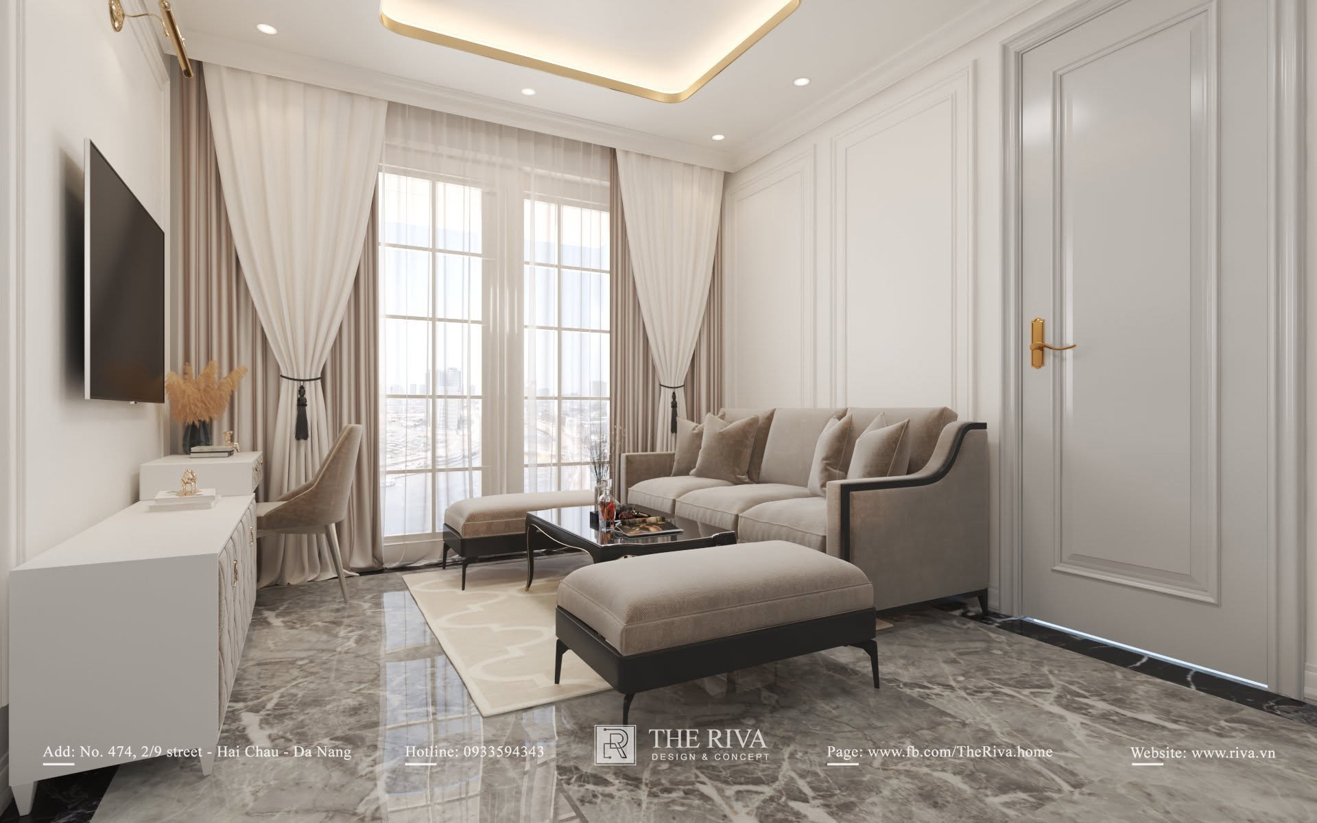 Thiết kế nội thất biệt thự Tân cổ điển D'Villa
