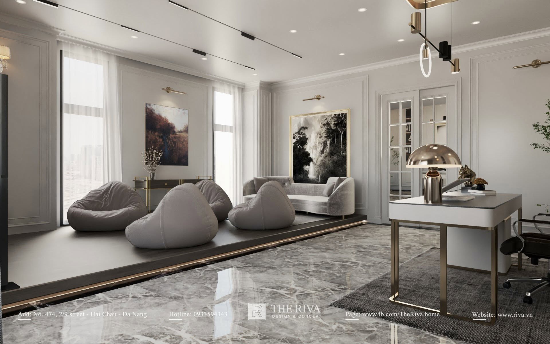 Thiết kế nội thất biệt thự Tân cổ điển D'Villa