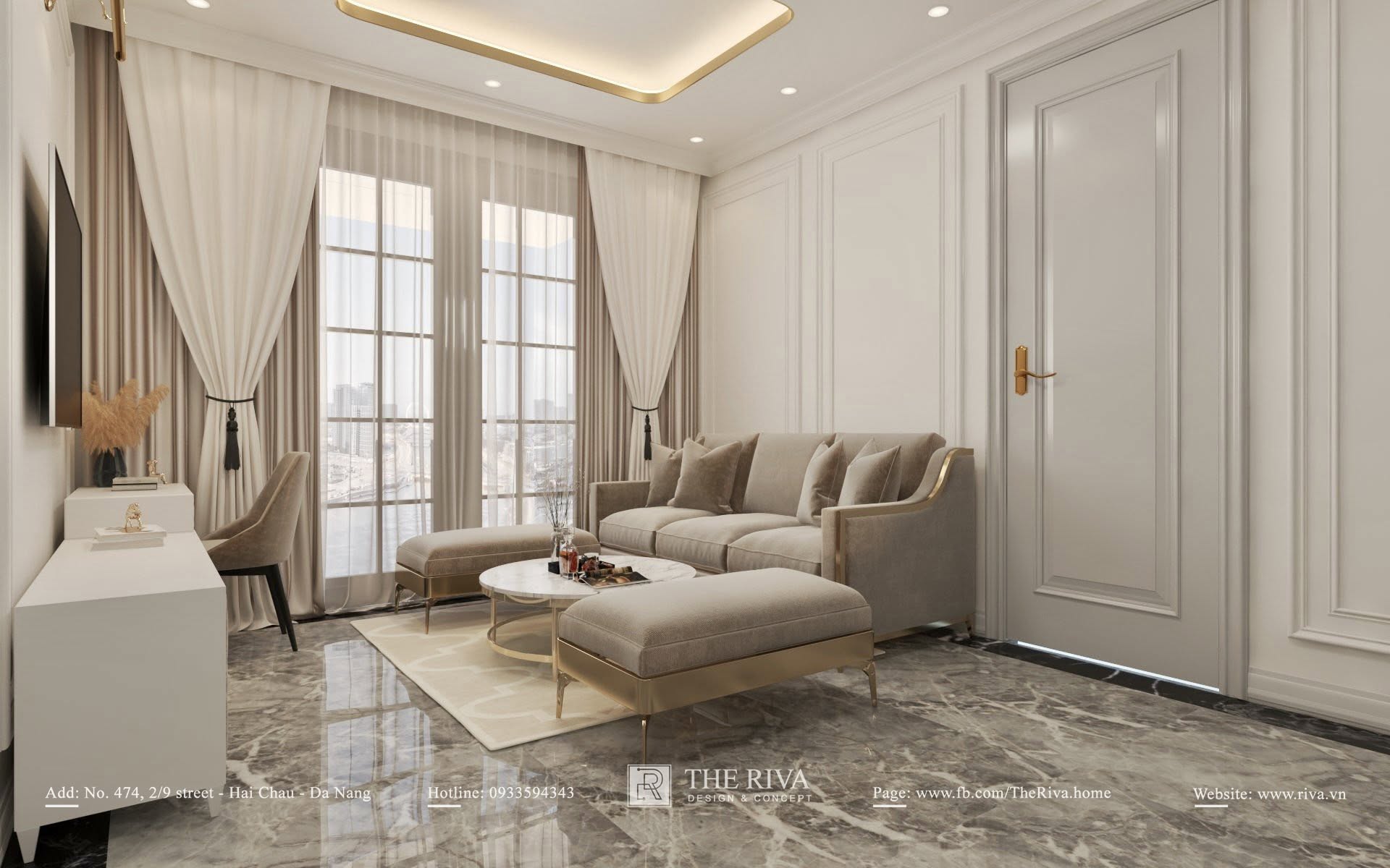 Thiết kế nội thất biệt thự Tân cổ điển D'Villa