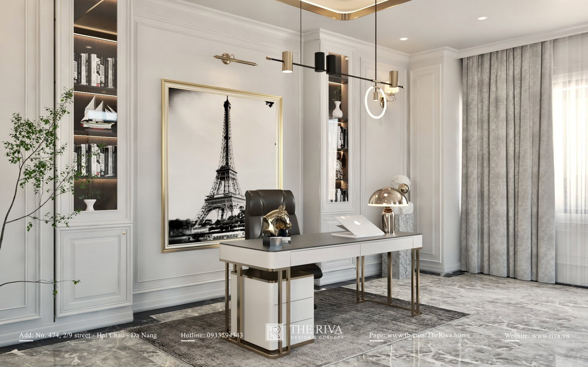 Thiết kế nội thất biệt thự Tân cổ điển D'Villa