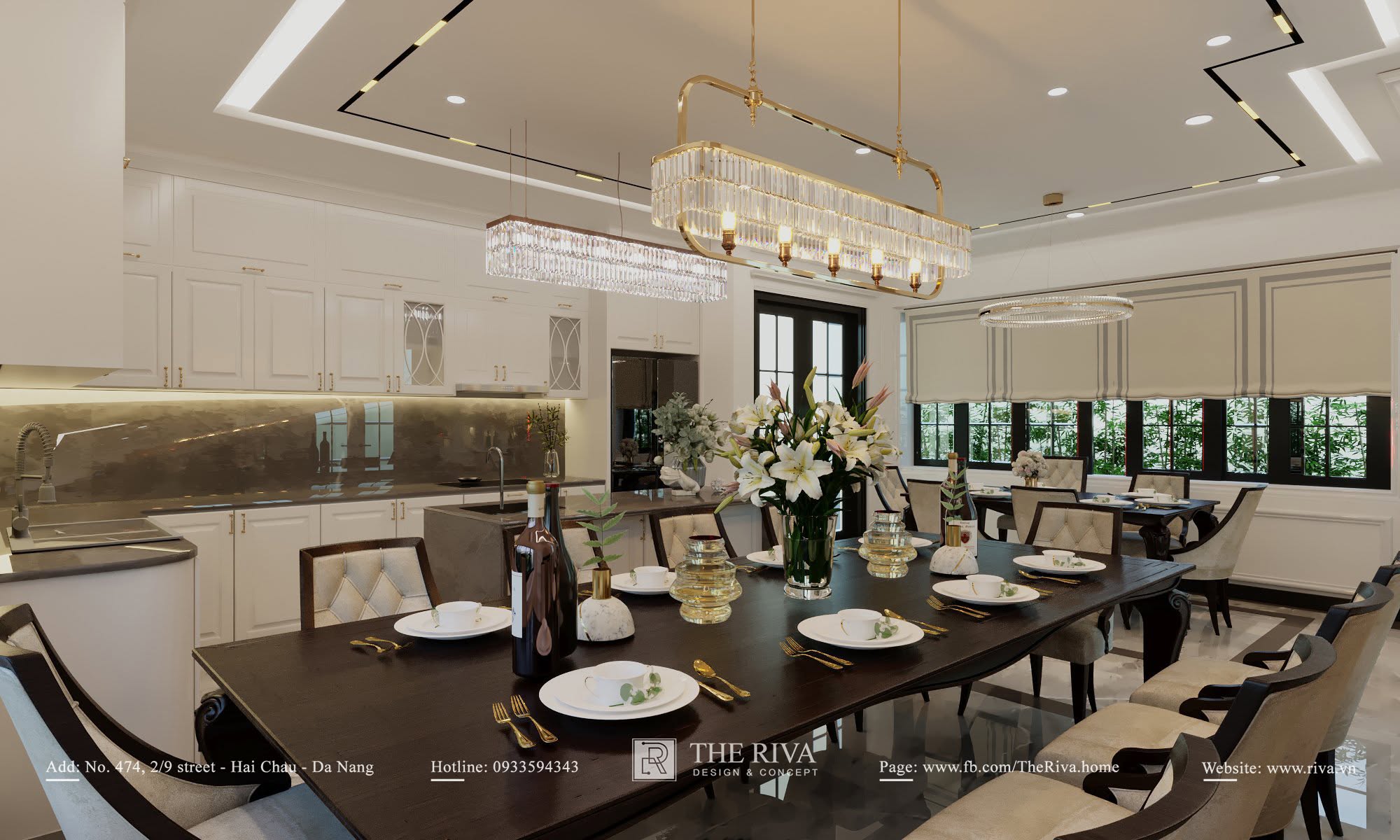 Thiết kế nội thất biệt thự Tân cổ điển D'Villa