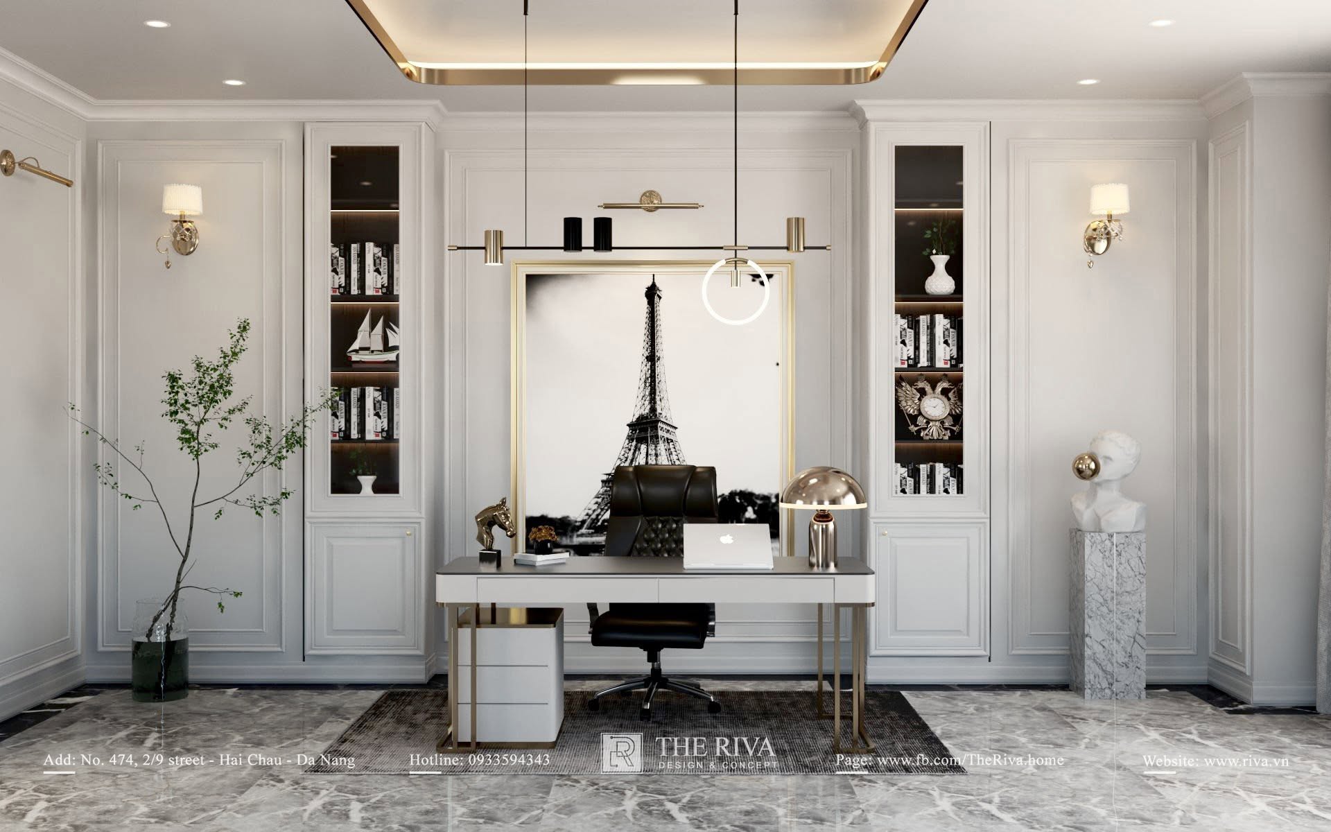 Thiết kế nội thất biệt thự Tân cổ điển D'Villa