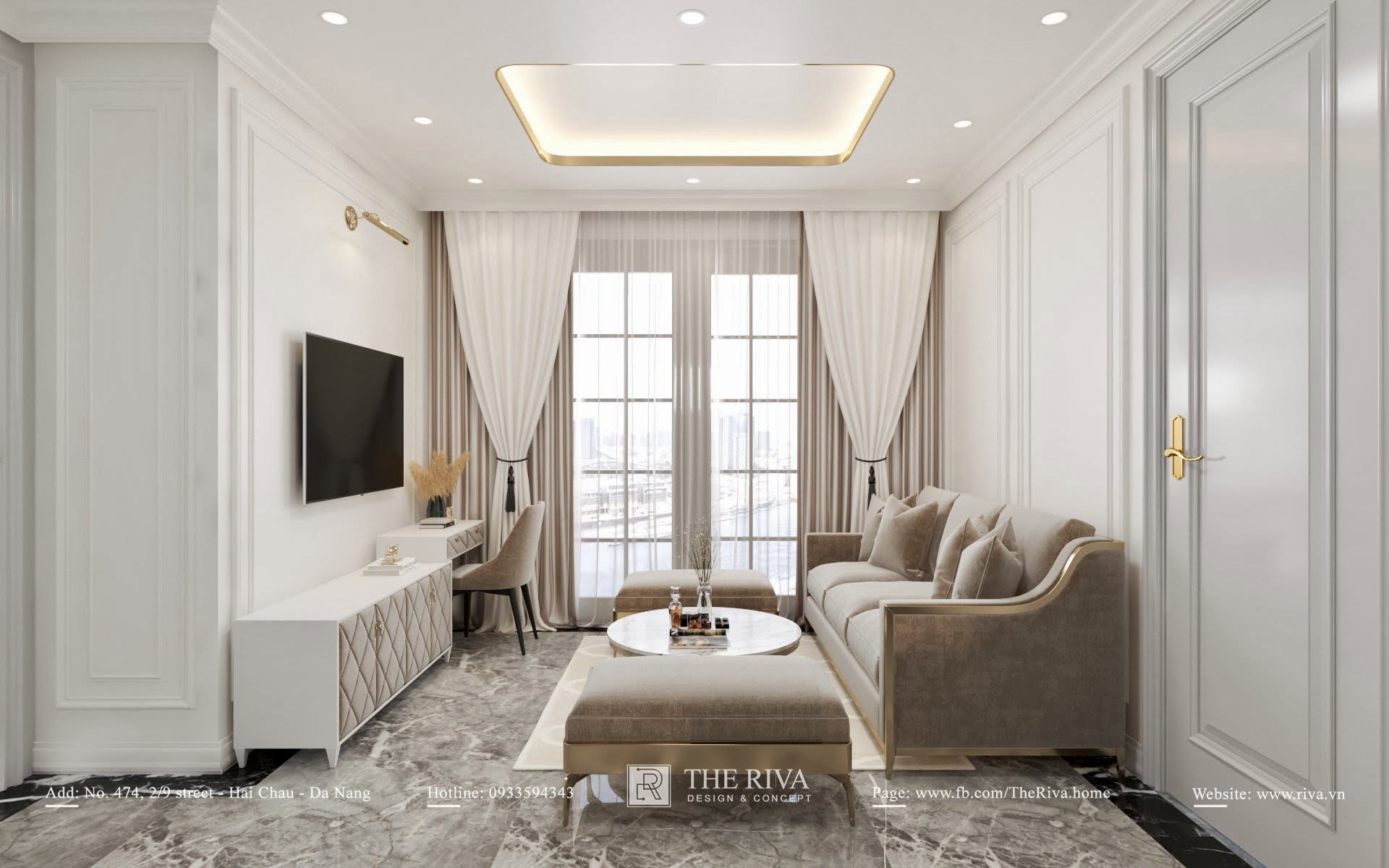 Thiết kế nội thất biệt thự Tân cổ điển D'Villa