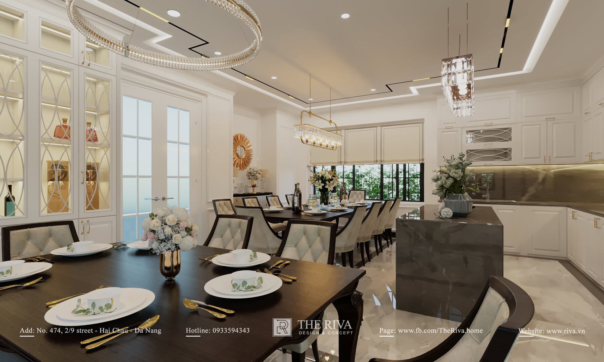 Thiết kế nội thất biệt thự Tân cổ điển D'Villa