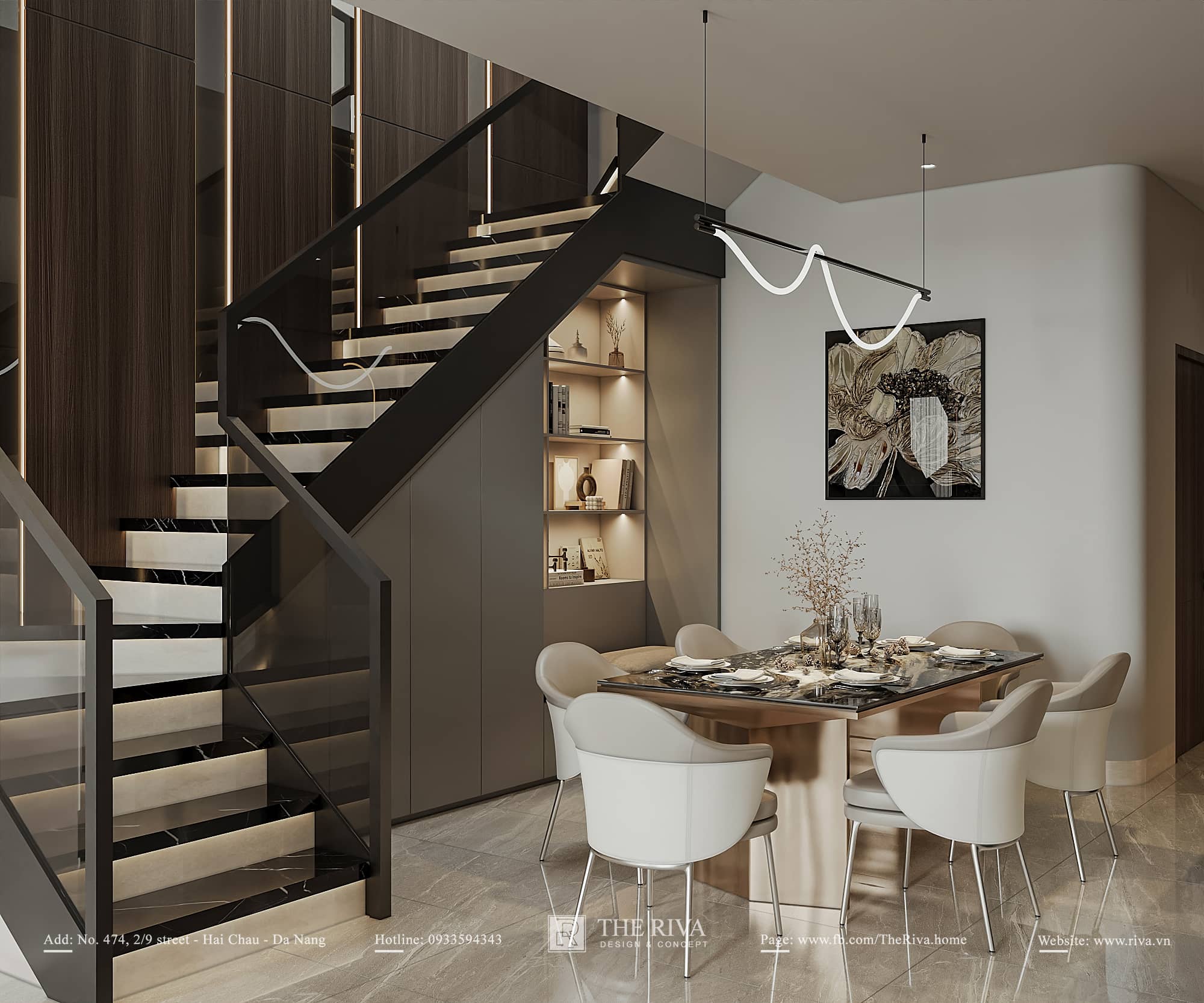 Thiết kế nội thất nhà phố MONOLITH ĐÀ NẴNG