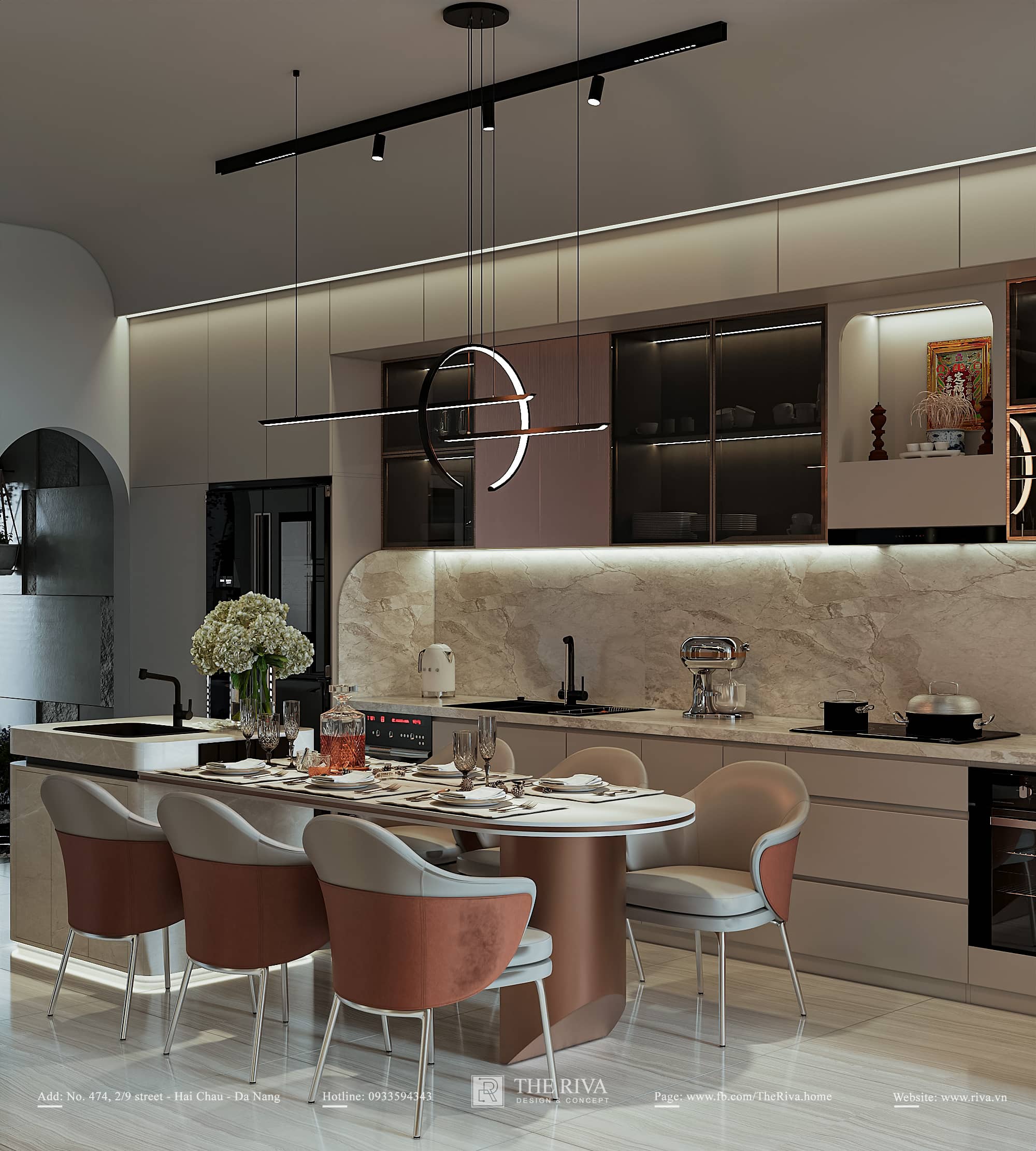 Thiết kế nội thất nhà phố Hiện đại AMBER TOWNHOUSE