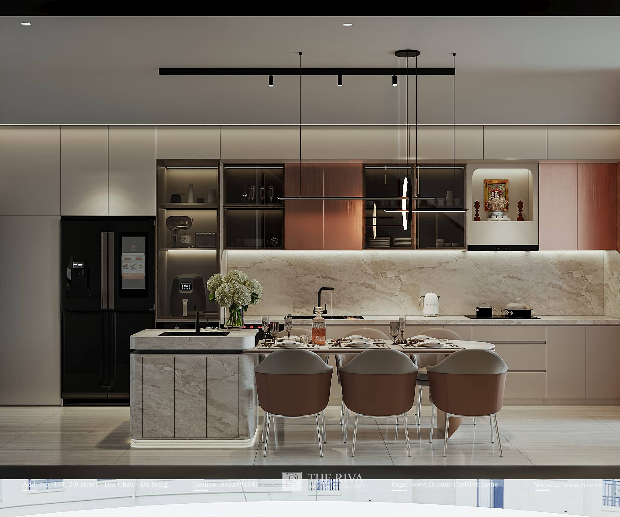 Thiết kế nội thất nhà phố Hiện đại AMBER TOWNHOUSE