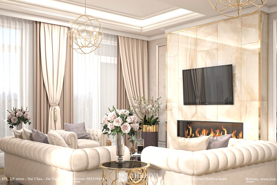 thiết kế nhà tân cổ điển