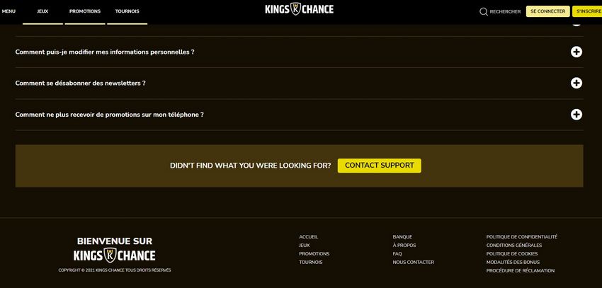 Avis sur Kings Chance Casino - Classement par les experts et les joueurs